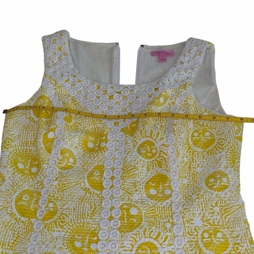 Lilly Pulitzer Yellow Lace-Trim Mini Dress - Picture 9 of 16